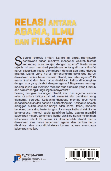 RELASI ANTARA AGAMA, ILMU DAN FILSAFAT