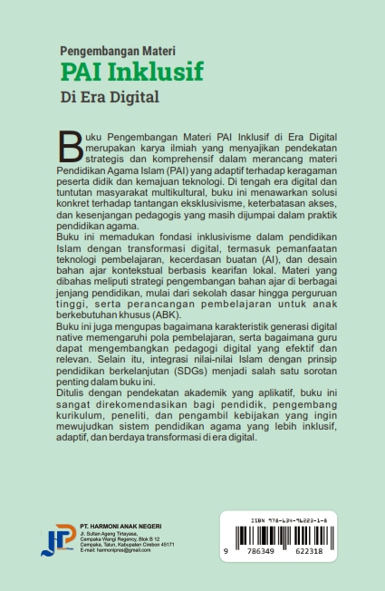 PENGEMBANGAN MATERI PAI INKLUSIF DI ERA DIGITAL