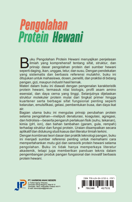 PENGOLAHAN PROTEIN HEWANI