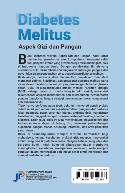 DIABETES MELITUS: Aspek Gizi dan Pangan